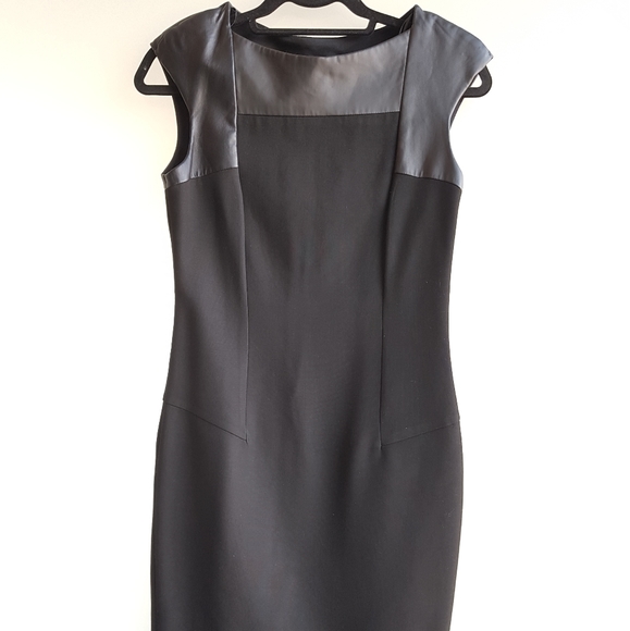 Zara patent leather bodycon dress